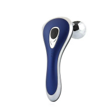 (Blue silver with box) 3D Roller Face Lifting Massager Skin Tighten Anti Wrinkle Massager Facial Body Slimming Shaping Massage Machine Skin Care Tool