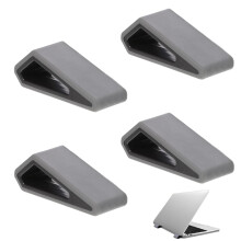 SHUNGXINYI 4 PCS Laptop Riser Feet Universal Computer Keyboard Stand Anti-Slip Silicone Tilting Wedge Keyboard Riser Feet for Desk