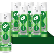 Cif Infinite Clean Lime & Lemongrass with probiotics technology All in One Cleaner Reload for a long-lasting clean* 280 ml - Case pack of 6