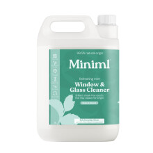 Miniml Window & Glass Cleaner 5L Refill - Mint Scented, Streak-Free Finish, Cruelty-Free, Vegan, Natural & Plant-Based Non-Toxic Cleaning Formula