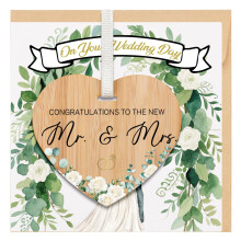 TheGiffter Wedding Card for Bride and Groom, Congratulations Gift Cards with Envelope 150x150mm