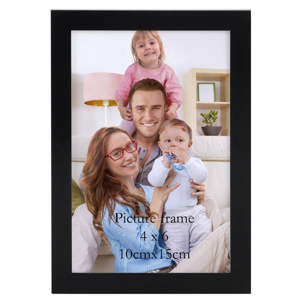 Giftgarden 6X4 Photo Frame, Sleek Thin Design Picture Frames 6X4 For Tabletop Or Wall Displays Black 5051226751523