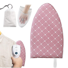 Pink Garment Steamer Ironing Glove With Finger Loop, Heat Resistant, Anti Steam, Includes Storage Bag