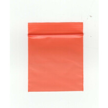 Grip Seal Polythene Zip Lock Bags, 50mm x 50mm, Clear, Pack of (Orange 100pcs (2"x 2"(5x5cm)))