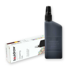 Liquidraw Technical Pen Black Ink - 25 ml | Waterproof Drawing Ink | Refill Pot Compatible with Rotring Isograph Pens