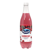 Ocean Spray Pink Cranberry Sparkling Water - 1L - Cranberry Flavoured Beverage - Made with Sparkling Water - Low Calorie Soft Drink