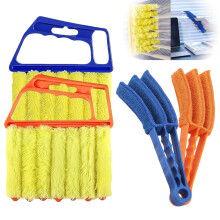 4-Pack Professional Blind Duster Kit for Detailed Cleaning, 7-Finger & Pressure-Sensitive 3-Finger Brush, Washable Microfiber Heads for Blinds