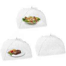 3Pcs Food Covers, Food Covers Mesh Pop Up, Food Cover, Food Net Cover, Food Nets, Mesh Food Cover, Reusable and Collapsible