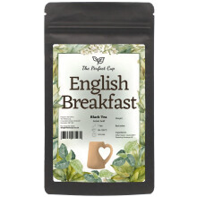 English Breakfast Tea Black Loose Leaf Tea (150g) Premium Blend Assam Darjeeling Ceylon, Ideal for Breakfast, Contains Caffeine, Very Aromatic
