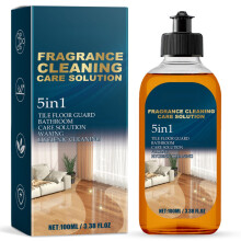 100ml 5 in 1 Fragrance Cleaning Care Solution,Floor Cleaner, Stain Remover and Odor Eliminator,Wooden Floor Clean/er Liquid,Multi Surface Floor