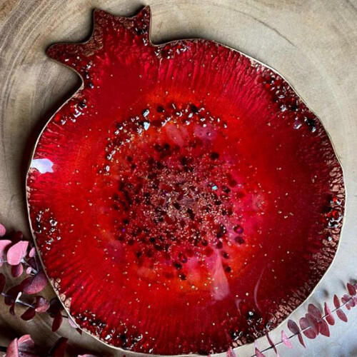 Pomegranate Geode Coaster Agate Epoxy Resin Mold Handmade Cup Mat Mug Pad Silicone Mould DIY Crafts Home Decorations Casting Tools 2