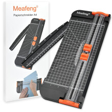 Meafeng A4 Paper Cutter 12 Inch Craft Paper Trimmer with Automatic Security Safeguard and Side Ruler