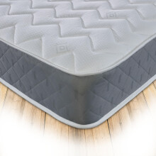 Starlight Beds Astral Grey Single Mattress with Springs and Memory Foam Layer. Budget Friendly Single Hybrid Mattress. 19cm Deep, Soft Feel.