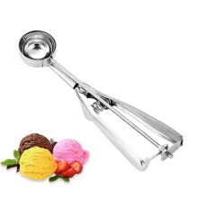 Ice Cream Scoops Fruit Scoop Stainless Steel Cookie Scoop for Ice Cream Meatballs Mellon Balls Mashed Potatoes and Muffins(Small Size) (4 CM)