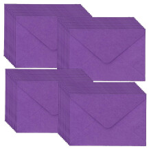WYAN Mini Envelopes-40 Pack 15.5 * 10.5cm Deep Purple Classic Flap Envelopes,Small Parts Envelopes,for Gift,Greeting