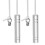 WrteEase Pull Cord Weight Handle,2PCS Bathroom Light Pull Cord with 150cm Adjustable White Nylon Cord,Connectors Chrome Heavy Blind Pull Handle for 1