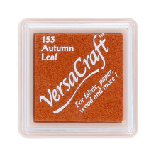 Versacraft Ink vks-153 Stamp Fabric Autumn Leaf Small Cube 25 x 25 mm