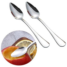 2 Pcs Grapefruit Spoons Set, Stainless Steel Sharp Spoon, Serrated Edge Dessert Spoon