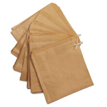 Somwell – 100 x Brown Kraft Paper Bags, 8x8" Eco Friendly Brown Paper Bags For Sweets, Candy, Grocery, Fruit, Gifts, Crafts & Retail Packaging