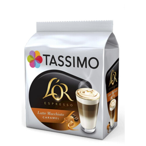 Tassimo Tassimo L'Or Latte Macchiato Caramel Coffee (16 pods, 8 servings)