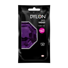 DYLON Hand Dye, Fabric Dye Sachet for Clothes, Soft Furnishings and Projects, 50 g - Deep Violet