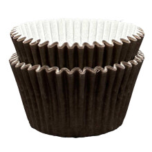 Scrumptious! - Cupcake Cases - Chocolate Brown - 24PC 65GSM 51mm x 38mm Greaseproof Paper Baking Cases - Great for Birthday Party Muffins
