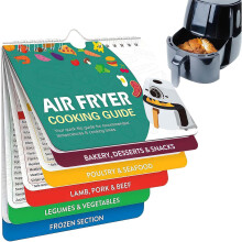 Air Fryer Recipe Book, Air Fryer Cookbook Magnetic Airfryer Cookbook, Magnetic Airs Fryers Cook Book with Hanging Loop