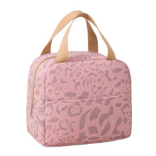 Kwiatowy pikowany, izolowany lunchbox dla kobiet, mały