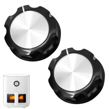 2PCS Air Fryer Replacement Knob, Replacement Part Timer Knob D Type Shaft Knobs for Air Fryer Part