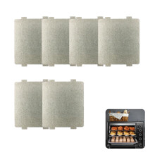 6 Pcs Microwave Waveguide Cover, Universal Microwave Mica Sheet 108x99mm Replacement