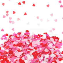 3000Pcs Colour Wedding Confetti Heart Shaped Tissue Paper Confetti Table Decor 30g Eco-friendly Biodegradable Confetti Throwing Aisle Table Decor