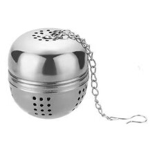Rozsdamentes acél teagolyó infuzor szálas teához 1 csomag