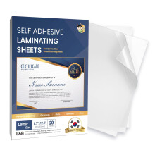 No Heat Laminating Sheets Self Sealing A4 Size, (23 x 30 cm), 100 Micron Thickness