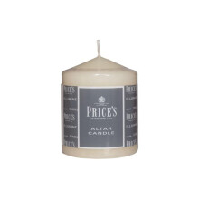 Price's Candles - Altar Candle - 100mm x 80mm - Unscented - Up To 50 Hour Burn Time - Smokeless & Dripless