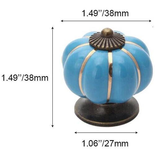 6 Pcs Knobs Vintage Ceramic Cabinet Knobs Drawer Dresser Knobs and Pulls Ceramic Cupboard Furniture-hy 2