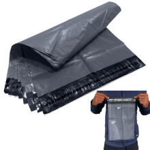 JeeJaan 100 Grey Postage Bags 9" x 12" - 229mm x 305mm Strong Self Adhesive Waterproof and Tear-Proof Postal Bags Ideal for Shipping Purpose Mailing