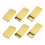 sourcing map 6pcs Metal Tin Box, 2.4x1.3x0.4 Mini Portable Rectangular Empty Tinplate Small Storage Container Airtight Tins with Lids for Candy 1