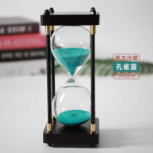 (Blue 30min) Large Hourglass 60 Minutes, Hourglass, Rainbow Glass Hourglass, Gift Hourglass, for Home, Desk