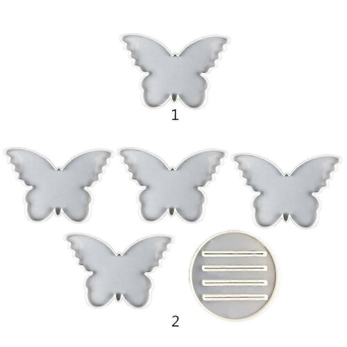 Coaster with Storage Rack Mold Silicone Jewelry Tray Epoxy Resin Casting Mold 2