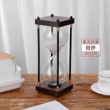 (White 30min) Large Hourglass 60 Minutes, Hourglass, Rainbow Glass Hourglass, Gift Hourglass, for Home, Desk