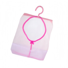 Clothes Peg Bag for Washing Line, 22 x 30 cm Mesh Peg Bag with Hanger, Reusable & Washable Multi-Purpose Organizer