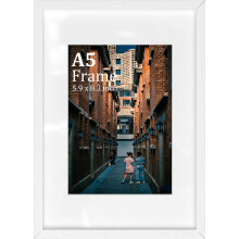MEGAROOM Wood A5 Frame - A5 Photo Frame for 5.9 x 8.3 Inch (15 x 21 cm) Photo Wall Hanging - A5 Picture Frame with Clear Perspex Front
