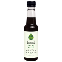 Simply Spiced Apple Winter Warmer Syrup, Vegan and Nut Free Flavoured Syrup for Hot Drinks (250ml)