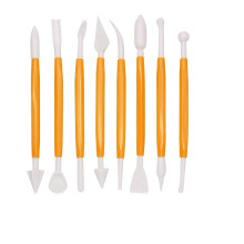 8 Pieces Cake Modeling Tools, Fondant Sculpture Modeling Tools, Cake Modeling Decorating Tool Suitable