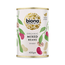 Biona Organic Mixed Beans in Water , 400g, Pack of 1