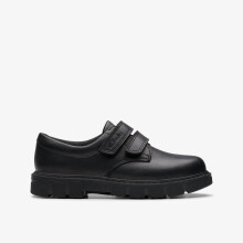 (Fit Type[Shoes], Shoe Size) Lorcam Loop K Black Leather