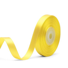 22 Metrs Satin Wedding Party Ribbon 15mm 5/8 Inch (Yellow) Perfect Ribbons for Gifts Wrap Sew Party