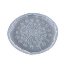 Handmade Irregular Flower Pattern Coaster UV Crystal Epoxy Resin Mold Cup Mat Storage Base Silicone Mould DIY Craft Mold