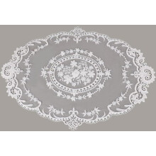 1Pc White Retro Lace Placemats French Crochet Doilies Table Placemats Handmade Embroidered Lace Table Mats Farmhouse Place Mats Cup,Kitchen and