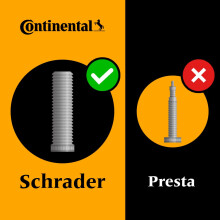 Continental MTB 26 x 1.75-2.25 inch Schrader40 mm long valve Inner Tube, Other